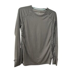 Outdoor Research Echo Long Sleeve Shirt Mens Large Light Gray Lightweight #CD7-6